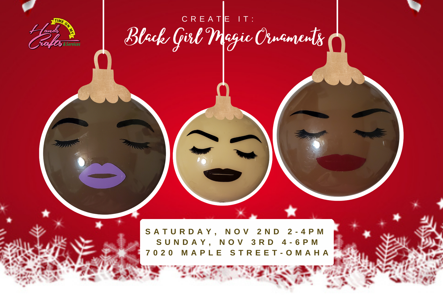 Create It: Black Girl Magic Ornament Class