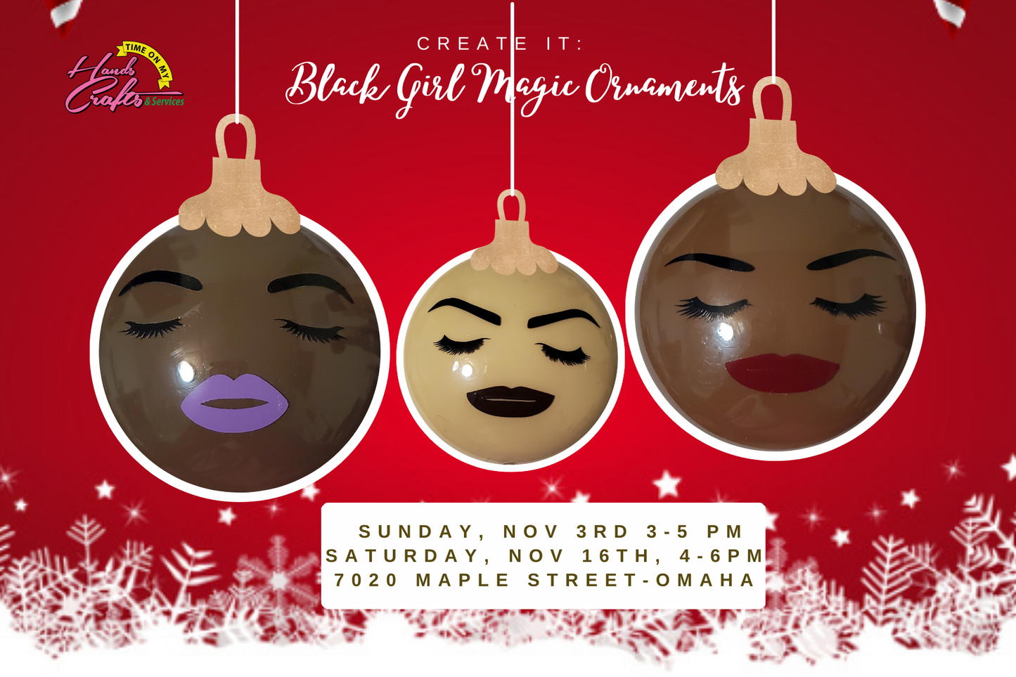 Create It: Black Girl Magic Ornament Class